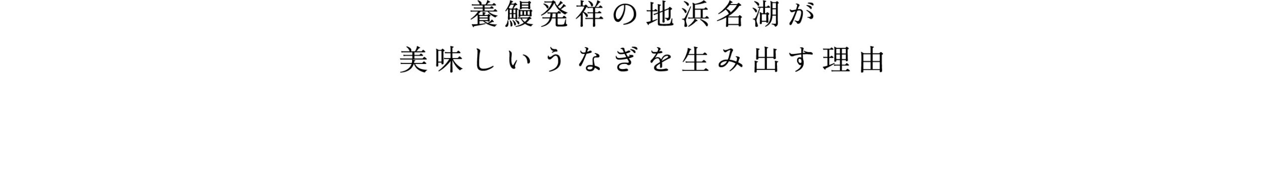 養鰻発祥の地浜名湖が美味しいうなぎを生み出す理由